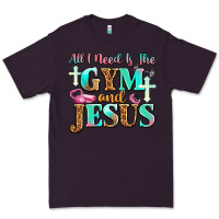 Plum all i need is the gym and jesus Premium Tee - JahusDesignShop