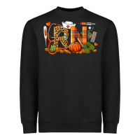Black Fall RN Registered Nurse Heavyweight Sweatshirt - LillyAllenDesigns