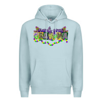 Blue Mist mardi gras grandma Premium Hoodie - CowGirlArtShop