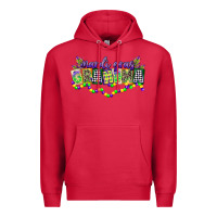 Cardinal mardi gras grandma Premium Hoodie - CowGirlArtShop