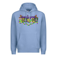 Colony Blue mardi gras grandma Premium Hoodie - CowGirlArtShop