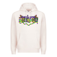 Pale Pink mardi gras grandma Premium Hoodie - CowGirlArtShop