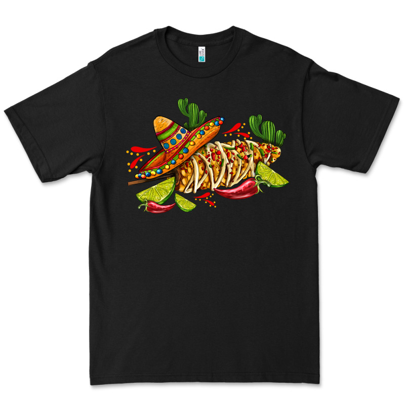 Mexican Elote Corn Sombrero Lime And  Cactus Premium Tee by AdoDesignShop | Teevron