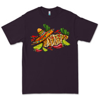 Plum mexican elote corn sombrero lime and  cactus Premium Tee - AdoDesignShop