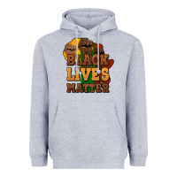 Heather Grey black lives matter Heavyweight Hoodie - HowdyJamesFarm