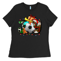 Black joy with soccer element and Christmas Ladies Tee - AdoDesignShop