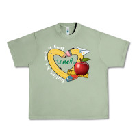 Oil Green teaching is a work of heart Urban Heavy Tee - JahusDesignShop