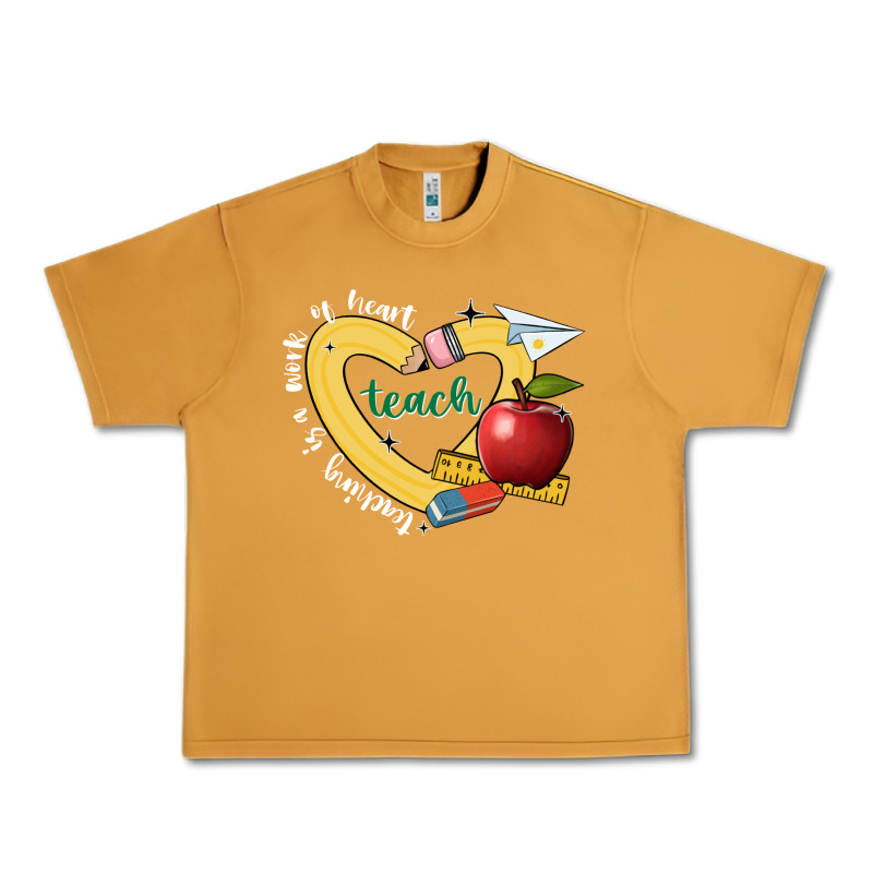 Teaching Is A Work Of Heart Urban Heavy Tee by JahusDesignShop | Teevron