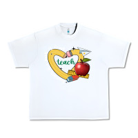 White teaching is a work of heart Urban Heavy Tee - JahusDesignShop