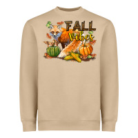 Mushroom Fall Vibes Fox Heavyweight Sweatshirt - LillyAllenDesigns