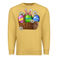 Antique Gold Easter eggs  Easter Day Premium Sweatshirt - CowGirlArtShop