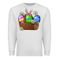 Oatmeal Heather Easter eggs  Easter Day Premium Sweatshirt - CowGirlArtShop
