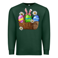 Sports Green Easter eggs  Easter Day Premium Sweatshirt - CowGirlArtShop