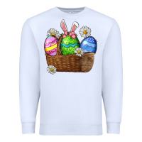 White Easter eggs  Easter Day Premium Sweatshirt - CowGirlArtShop