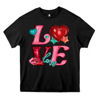 Black love with balloons Heavy Core Tee - AdoDesignShop