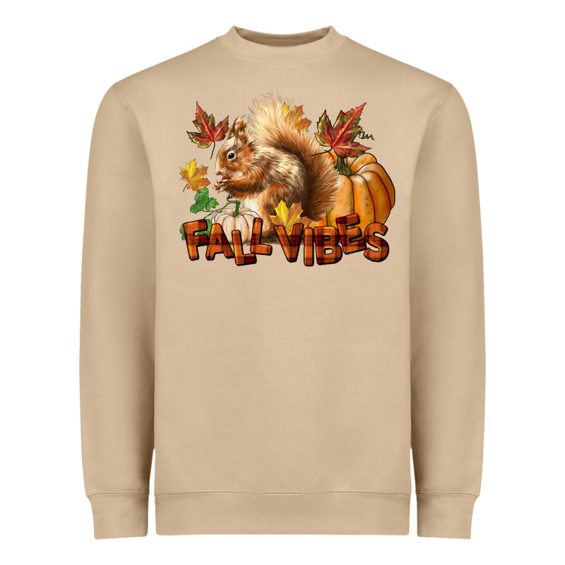 Fall Vibes Squirrel Heavyweight Sweatshirt by LillyAllenDesigns | Teevron
