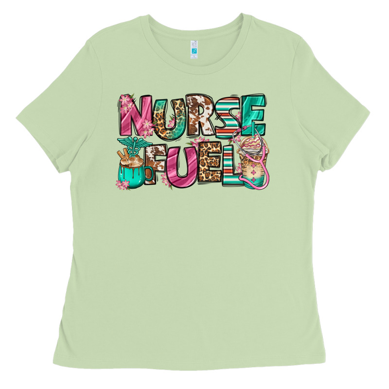 Nurse Fuel Coffee Cups Ladies Tee by Jasminsmagicworld | Teevron