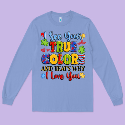 Colorful Love Message Long Sleeve Tee Designed By Lillyallendesigns