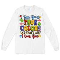 White colorful love message Long Sleeve Tee - LillyAllenDesigns