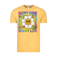 Happy Mind Happy Life Vintage Tee | Teevron