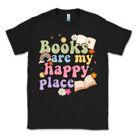 Black books are my happy place Classic Tee - MaliasSmallBusiness