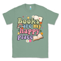 Sage books are my happy place Classic Tee - MaliasSmallBusiness