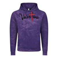 Cloud Purple valentine cross glitter Vintage Hoodie - MaliasSmallBusiness
