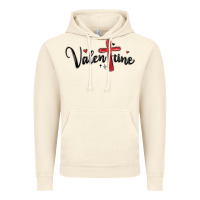 Vintage Artic valentine cross glitter Vintage Hoodie - MaliasSmallBusiness
