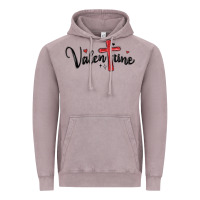 Vintage Zinc valentine cross glitter Vintage Hoodie - MaliasSmallBusiness