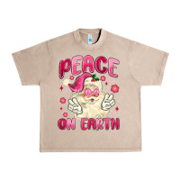 French Oak peace on earth Urban Heavy Tee - MaliasSmallBusiness