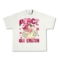 Pistachio peace on earth Urban Heavy Tee - MaliasSmallBusiness
