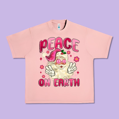 Peace On Earth Urban Heavy Tee Designed By Maliassmallbusiness
