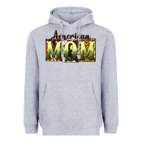 Heather Grey American Mom Mother's Day Heavyweight Hoodie - CowGirlArtShop