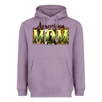 Lavender American Mom Mother's Day Heavyweight Hoodie - CowGirlArtShop