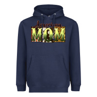 Navy American Mom Mother's Day Heavyweight Hoodie - CowGirlArtShop