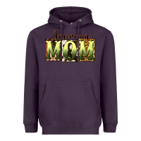 Plum American Mom Mother's Day Heavyweight Hoodie - CowGirlArtShop