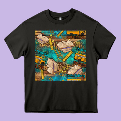 Student Delivery Specialist Seamless Pattern Heavy Core Tee Designed By Bundleandbundleshop