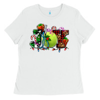 White joy and tennis christmas Ladies Tee - AdoDesignShop