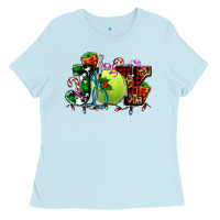 Baby Blue joy and tennis christmas Ladies Tee - AdoDesignShop