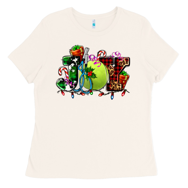 Joy And Tennis Christmas Ladies Tee by AdoDesignShop | Teevron