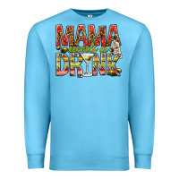 Ocean Blue Mama needs a drink mother's day Premium Sweatshirt - HowdyJamesFarm