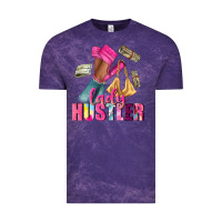 Cloud Purple lady hustler afro high heels Vintage Tee - NancyCooperArtShop