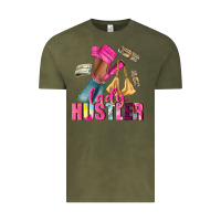 Vintage Olive lady hustler afro high heels Vintage Tee - NancyCooperArtShop