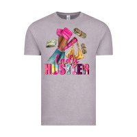 Lady Hustler Afro High Heels Vintage Tee | Teevron