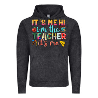 Vintage Black its me hi im the teacher its me nca Vintage Hoodie - NancyCooperArtShop