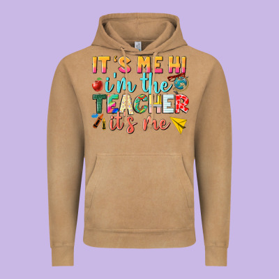 Its Me Hi Im The Teacher Its Me Nca Vintage Hoodie Designed By Nancycooperartshop