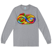 Heather Grey infinity symbol autism Long Sleeve Tee - LillyAllenDesigns