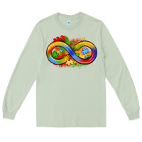 Matcha infinity symbol autism Long Sleeve Tee - LillyAllenDesigns