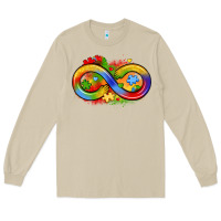 Mushroom infinity symbol autism Long Sleeve Tee - LillyAllenDesigns