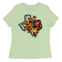 Matcha rodeo sunflower texas map Ladies Tee - JahusDesignShop